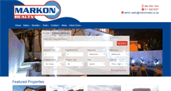 Desktop Screenshot of markonrealty.co.za